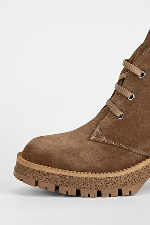 Valmenti Kadın Tütün Süet Hakiki Deri Casual Bot 775 9434 BN BOT SK23/24