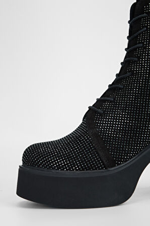 Valmenti Kadın Siyah Süet Hakiki Deri Casual Bot 775 8265 BN BOT SK23/24