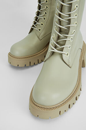 Valmenti Kadın Bej Hakiki Deri Casual Bot 775 8125 BN BOT SK23/24