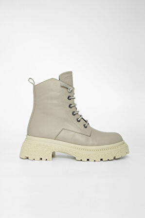 Valmenti Kadın Bej Hakiki Deri Casual Bot 775 396891 BN BOT SK23/24