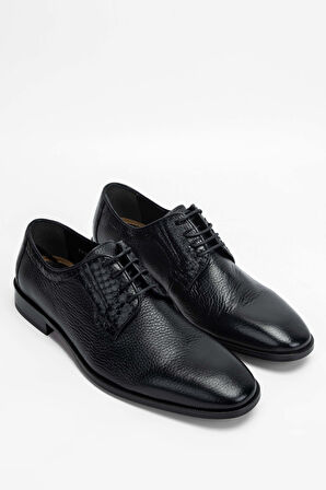 Tamer Tanca Erkek Hakiki Deri Siyah Klasik Ayakkabı 183 28702 ERK AYK SK23/24 SIYAH GYK/YLN