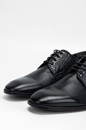 Tamer Tanca Erkek Hakiki Deri Siyah Klasik Ayakkabı 183 28702 ERK AYK SK23/24 SIYAH GYK/YLN