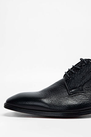 Tamer Tanca Erkek Hakiki Deri Siyah Klasik Ayakkabı 183 28702 ERK AYK SK23/24 SIYAH GYK/YLN