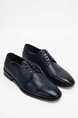 Tamer Tanca Erkek Hakiki Deri Lacivert Klasik Ayakkabı 183 28702 ERK AYK SK23/24 LACI GYK/YLN