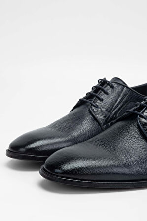 Tamer Tanca Erkek Hakiki Deri Lacivert Klasik Ayakkabı 183 28702 ERK AYK SK23/24 LACI GYK/YLN