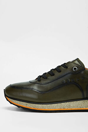 Tamer Tanca Erkek Hakiki Deri Yeşil Sneakers & Spor Ayakkabı 987 070K ERK AYK SK23/24 YESIL FNSJ