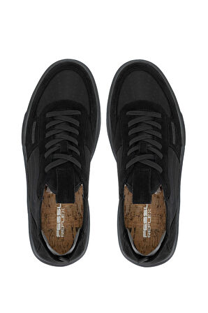 Fessura Erkek Deri & Tekstil Siyah Sneakers & Spor Ayakkabı 1001 REF001 ERK AYK SK23/24 BLACK