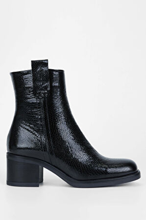 Tamer Tanca Kadın Hakiki Deri Siyah Yılan Casual Bot 231 1059 BN BOT SK23/24 SIYAH YLN