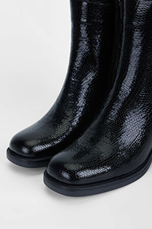 Tamer Tanca Kadın Hakiki Deri Siyah Yılan Casual Bot 231 1059 BN BOT SK23/24 SIYAH YLN