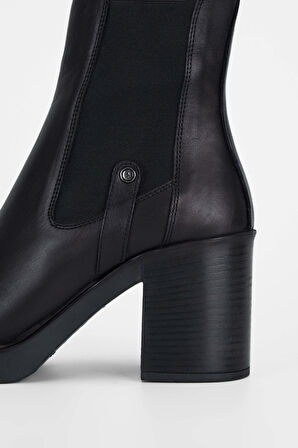 Tamer Tanca Kadın Hakiki Deri Siyah Deri Casual Bot 231 2042 BN BOT SK23/24 SIYAH DR