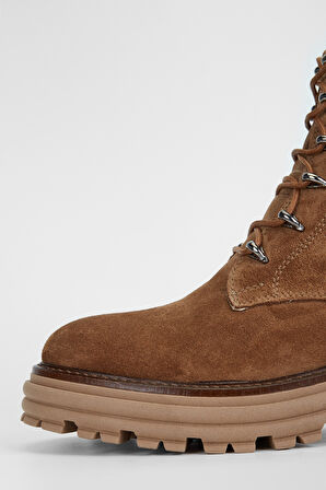 Valmenti Kadın Tütün Süet Hakiki Deri Casual Bot 775 32903 BN BOT SK23/24