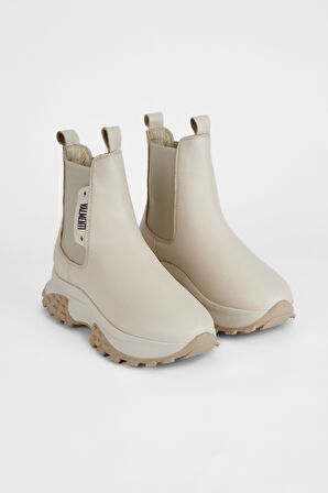 Valmenti Kadın Bej Hakiki Deri Casual Bot 775 2871 BN BOT SK23/24