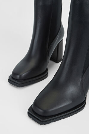 Valmenti Kadın Siyah Hakiki Deri Casual Bot 923 774 BN BOT SK23/24