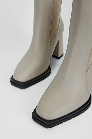 Valmenti Kadın Vizon Hakiki Deri Casual Bot 923 774 BN BOT SK23/24