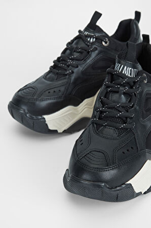 Valmenti Kadın Siyah Multi Hakiki Deri Sneakers & Spor Ayakkabı 936 65118 BN AYK SK23/24