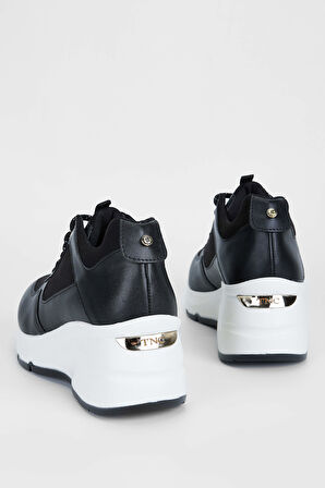 Tamer Tanca Kadın Vegan Siyah Sneakers & Spor Ayakkabı 936 62158 BN AYK SK23/24 SIYAH KMBN