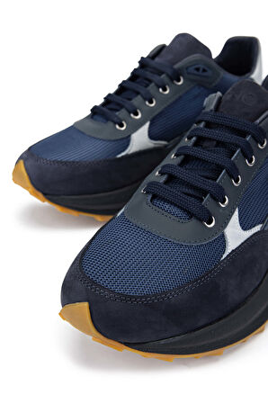 Tamer Tanca Erkek Hakiki Deri Lacivert Sneakers & Spor Ayakkabı 698 1053-7 ERK AYK SK23/24 LACI
