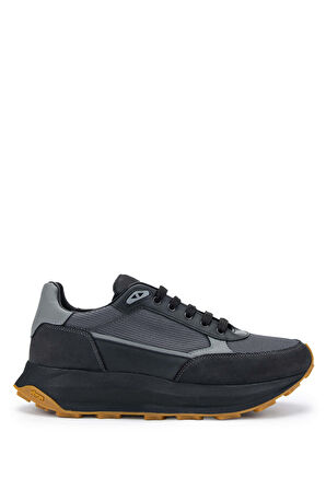 Tamer Tanca Erkek Hakiki Deri Gri Sneakers & Spor Ayakkabı 698 1053-7 ERK AYK SK23/24 GRI