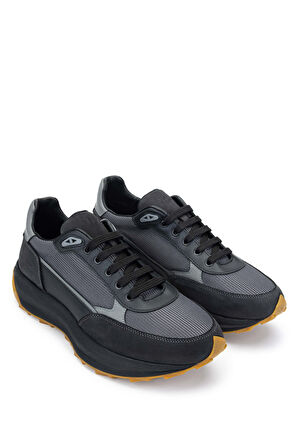 Tamer Tanca Erkek Hakiki Deri Gri Sneakers & Spor Ayakkabı 698 1053-7 ERK AYK SK23/24 GRI