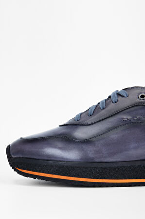 Valmenti Erkek Siyah duman Deri Sneakers & Spor Ayakkabı 1004 S3810 ERK AYK SK23/24