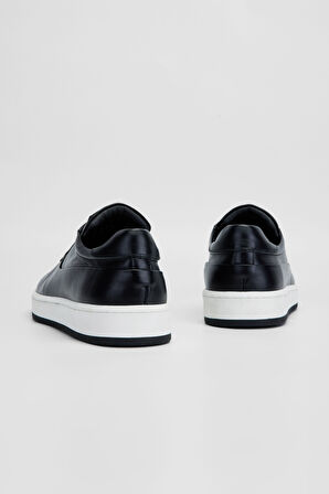 Valmenti Erkek Siyah Hakiki Deri Sneakers & Spor Ayakkabı 325 500-50 ERK AYK SK23/24