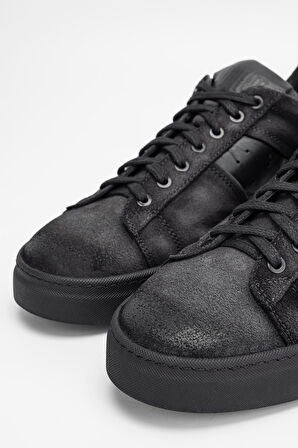 Valmenti Erkek Siyah grft Hakiki Deri Sneakers & Spor Ayakkabı 325 500-99 ERK AYK SK23/24