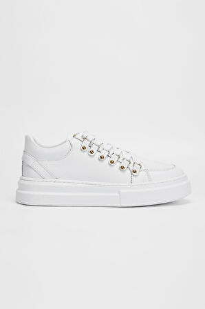 Valmenti Erkek Beyaz Hakiki Deri Sneakers & Spor Ayakkabı 352 19279-1 ERK AYK SK23/24