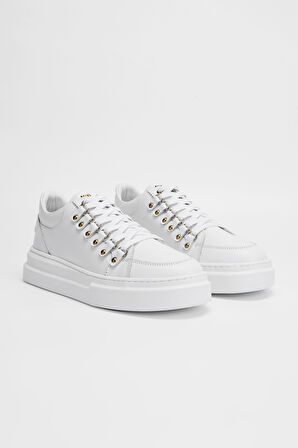 Valmenti Erkek Beyaz Hakiki Deri Sneakers & Spor Ayakkabı 352 19279-1 ERK AYK SK23/24