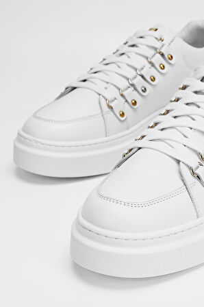 Valmenti Erkek Beyaz Hakiki Deri Sneakers & Spor Ayakkabı 352 19279-1 ERK AYK SK23/24