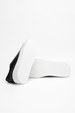 Valmenti Erkek Siyah Hakiki Deri Sneakers & Spor Ayakkabı 352 19334 ERK AYK SK23/24
