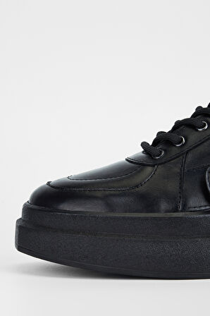 Valmenti Erkek Siyah Hakiki Deri Sneakers & Spor Ayakkabı 352 19173 ERK AYK SK23/24