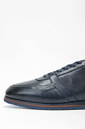 Tamer Tanca Erkek Hakiki Deri Lacivert Casual Ayakkabı 987 080 ERK AYK SK23/24 LACIVERT