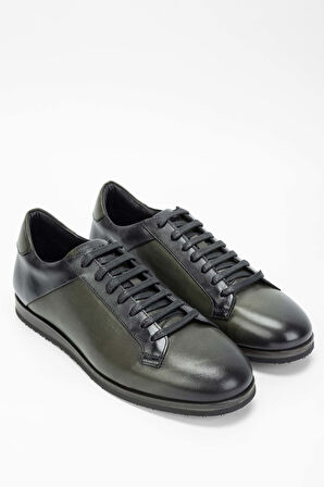 Tamer Tanca Erkek Hakiki Deri Haki Casual Ayakkabı 987 081 ERK AYK SK23/24 HAKI