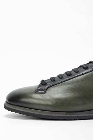 Tamer Tanca Erkek Hakiki Deri Haki Casual Ayakkabı 987 081 ERK AYK SK23/24 HAKI