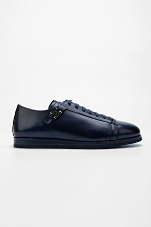 Valmenti Erkek Lacivert Hakiki Deri Casual Ayakkabı 987 082 ERK AYK SK23/24