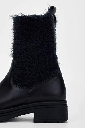 Valmenti Kadın Siyah Hakiki Deri Casual Bot 231 3061 BN BOT SK23/24