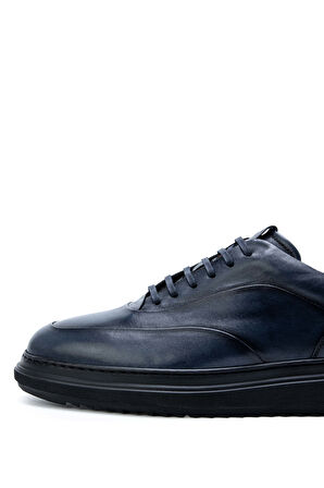 Tamer Tanca Erkek Hakiki Deri Lacivert Casual Ayakkabı 183 28952 ERK AYK SK23/24 LACI ALK