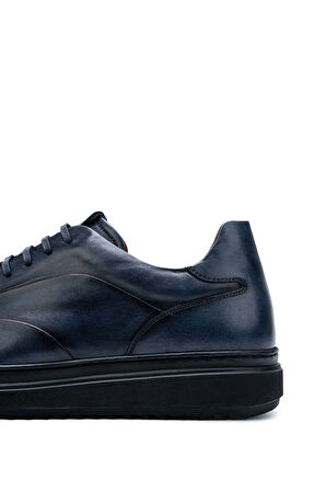 Tamer Tanca Erkek Hakiki Deri Lacivert Casual Ayakkabı 183 28952 ERK AYK SK23/24 LACI ALK