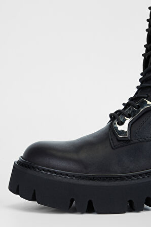 Valmenti Kadın Siyah Hakiki Deri Casual Bot 926 2208-1 BN BOT SK23/24