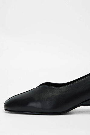 Tamer Tanca Kadın Hakiki Deri Siyah Deri Klasik Ayakkabı 33 7316 BN AYK SK23/24 SIYAH DR