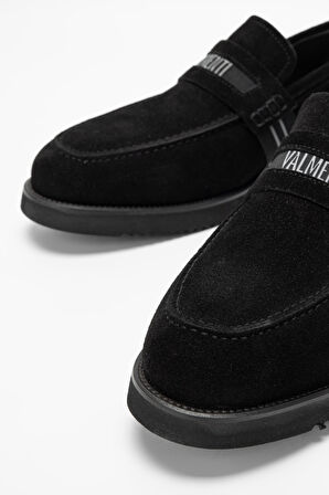 Valmenti Aurus Erkek Siyah Süet Hakiki Deri Loafer Ayakkabı 01 22220 ERK AYK SK23/24
