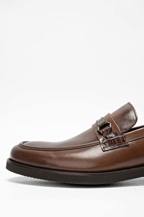 Tamer Tanca Erkek Hakiki Deri Taba Makosen Ayakkabı 342 7360 ERK AYK SK23/24 TABA MLK