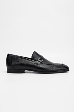 Valmenti Erkek Siyah gyk Hakiki Deri Loafer Ayakkabı 342 8713 ERK AYK SK23/24