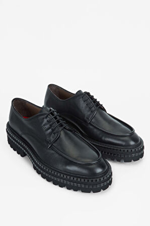 Tamer Tanca Erkek Hakiki Deri Siyah Casual Ayakkabı 537 3254 ERK AYK SK23/24 SIYAH