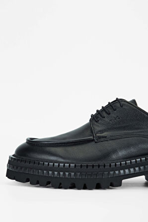 Tamer Tanca Erkek Hakiki Deri Siyah Casual Ayakkabı 537 3254 ERK AYK SK23/24 SIYAH