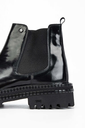 Tamer Tanca Erkek Hakiki Deri Siyah Açma Casual Bot 537 3376 ERK BOT SK23/24 SIYAH ACMA