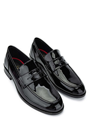 Tamer Tanca Erkek Hakiki Deri Siyah Rugan Makosen Ayakkabı 537 3229 ERK AYK SK23/24 SIYAH RGN