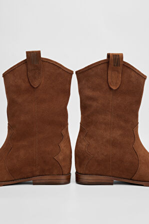 Valmenti Kadın Taba Süet Hakiki Deri Casual Bot 312 88241 BN BOT SK23/24