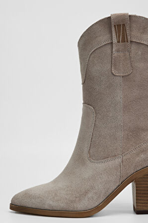 Valmenti Kadın Sampanya Süet Hakiki Deri Casual Bot 312 55203 BN BOT SK23/24