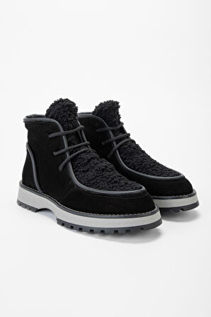 Valmenti Kadın Siyah Süet Hakiki Deri Casual Bot 902 6062 BN BOT SK23/24